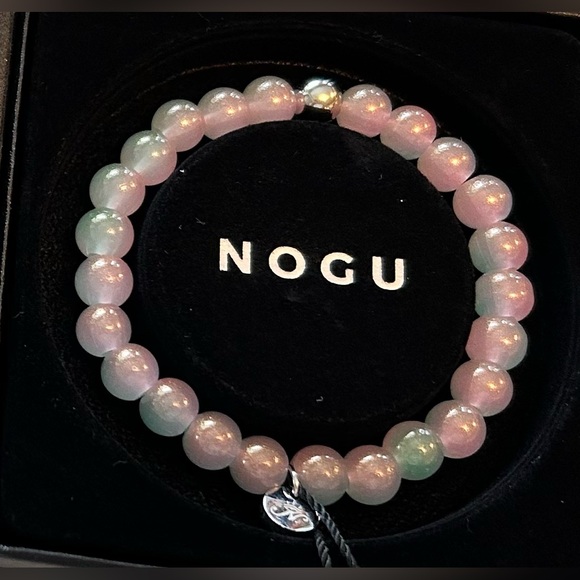 NOGU Jewelry - 💚🩷 NOGU Sliced Melon Shimmer Glass Bracelet 🩷💚